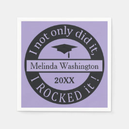 卒業名前をカスタムする&年紙ナプキン スタンダードカクテルナプキン