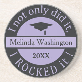 卒業名前をカスタムする&年間の砂岩コースター コースター