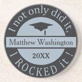 卒業名前をカスタムする&年間の砂岩コースター コースター