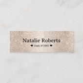 卒業名挿入カードエレガント金ゴールドグリッター コーリングカード (正面)