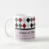 卒業名門私立校風のマグ（グレースキーム） コーヒーマグカップ (左)