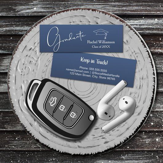 卒業名（青） コーリングカード