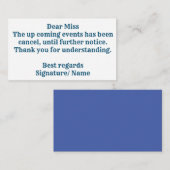 卒業告知用エンクロージャカード エンクロージャーカード (正面/裏面)