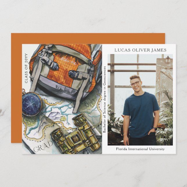 卒業地理科学 (正面/裏面)