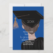 卒業大学高校卒業生のパーティー 招待状 (正面)