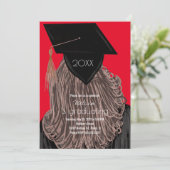 卒業大学高等学校卒業パーティー招待者 招待状 (スタンド正面)