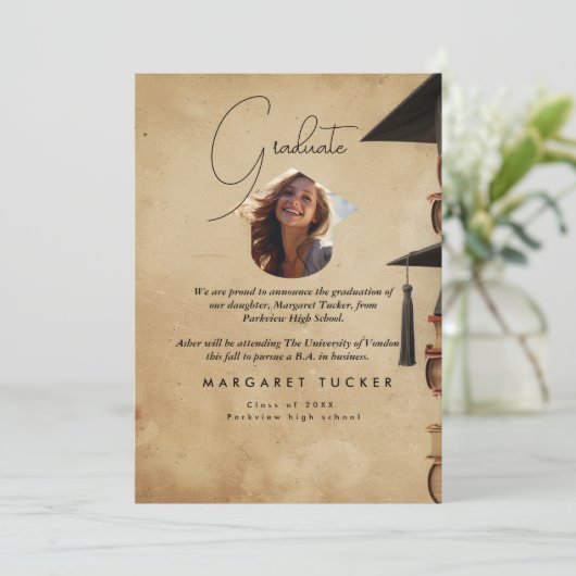 卒業娘素朴I 案内状 (スタンド正面)