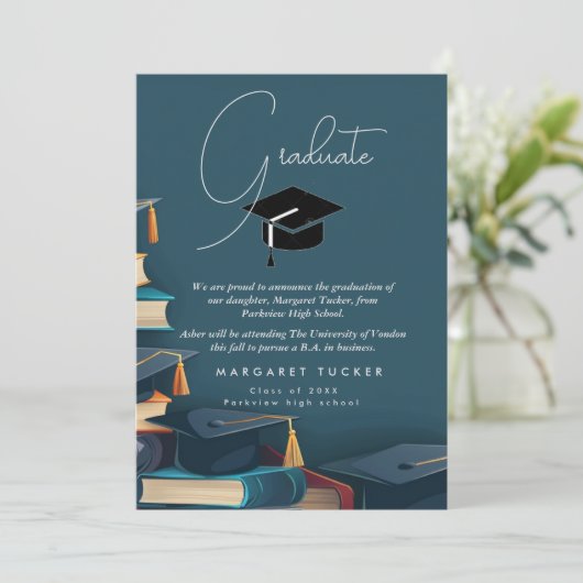 卒業娘Iキャップ 案内状 (スタンド正面)