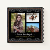 卒業学士号サインカスタム写真 ノートブック (裏面)