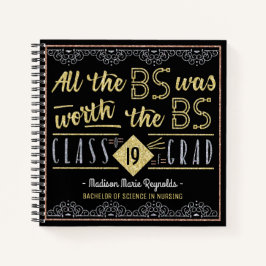 卒業学士号サインカスタム写真 ノートブック