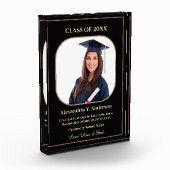 卒業学校金ゴールドモダン賞カスタム受賞 フォトブロック (左)