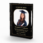 卒業学校金ゴールドモダン賞カスタム受賞 フォトブロック (右)