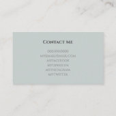 卒業学生の学校のネットワーキングのモダンの写真 名刺 (裏面)