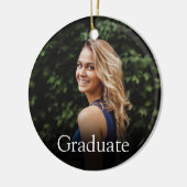 卒業定義ガーリーピンク写真 セラミックオーナメント (左)