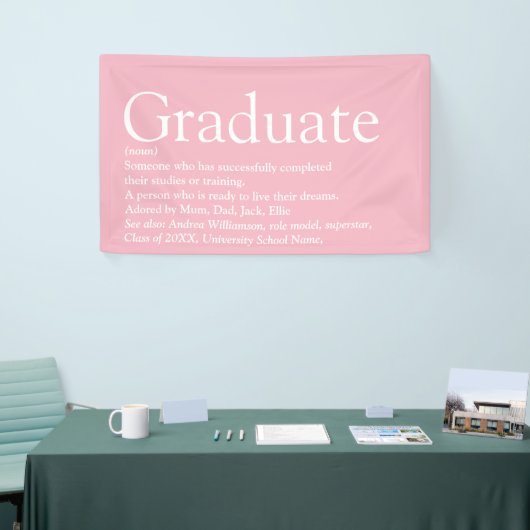 卒業定義ピモダンッガーリーク 横断幕 (トレードショー)