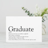 卒業定義 卒業パーティー4枚写真 招待状 (スタンド正面)