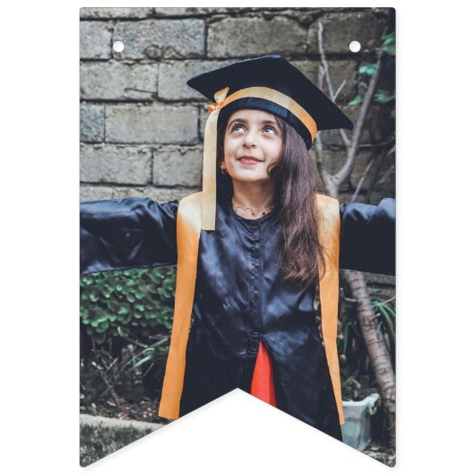 卒業実績グレードのレベル写真コラージュ バンティングフラッグ (第2の旗)