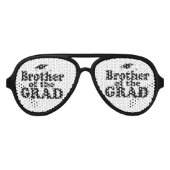 卒業家族 – 卒業生の兄弟 アビエーターサングラス (正面)