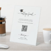 卒業寄付金Qrコード大学基金署名 台座サイン (インサイチュ)