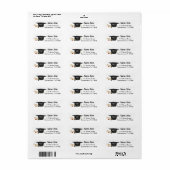 卒業差出人住所ラベル2022 ラベル (フルシート)