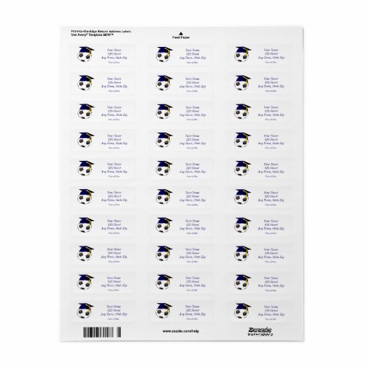 卒業差出人住所ラベル ラベル (フルシート)