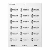 卒業差出人住所ラベル ラベル (フルシート)