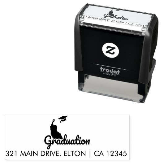 卒業差出人住所自己インクスタンプ セルフインキングスタンプ (インサイチュ)