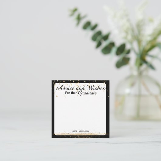 卒業希望とアドバイスカード エンクロージャーカード