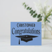 卒業帽のアドバイスパーティーカード ポストカード (スタンド正面)