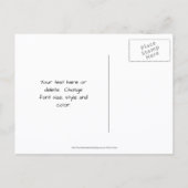 卒業帽をかぶったグレイハウンドの面白い犬のパーソナライズド 案内ポストカード (裏面)