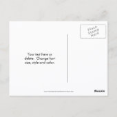 卒業帽をかぶったドーベルマンが面白い犬のパーソナライズされた ポストカード (裏面)