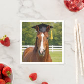 卒業帽を被った馬 スタンダードカクテルナプキン (インサイチュ)