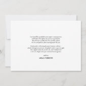 卒業帽カジュアル子手書き感謝の写真 サンキューカード (裏面)