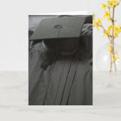 卒業帽ガウン カード (黄色い花)