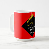 卒業帽コップ コーヒーマグカップ (正面左)