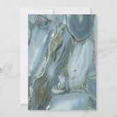 卒業帽フレーム 大理石 卒業パーティー 招待状 (裏面)