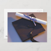 卒業帽及び卒業証書 案内ポストカード (正面/裏面)