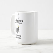 卒業帽子のタッセル コーヒーマグカップ (正面左)