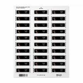 卒業帽子をかぶった女の子（パールイヤリング） ラベル (フルシート)