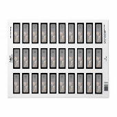 卒業帽子をかぶった少女 ラベル (フルシート)