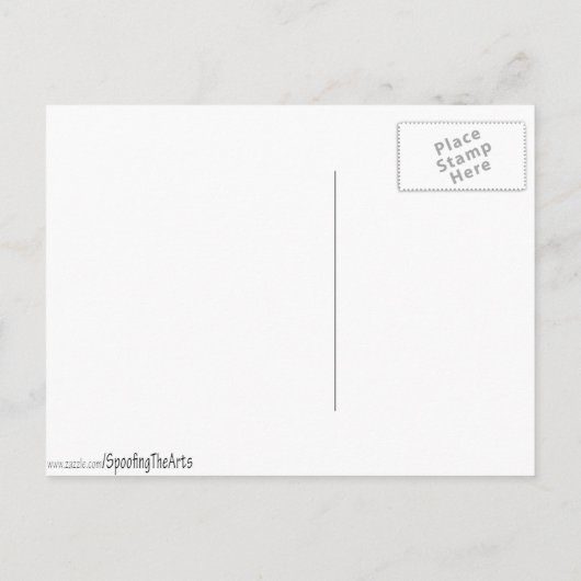 卒業帽子をかぶった少女 案内ポストカード (裏面)