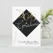 卒業帽子エレガント発表 招待状 (スタンド正面)