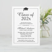 卒業帽 ロゴ 卒業パーティー 招待状 (スタンド正面)