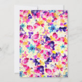 卒業帽, ワインボトルと花の飾り, 卒業おめでとう 招待状 (裏面)