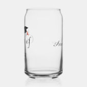 卒業年のカスタムクラスパーソナライズされた ガラス缶 (左)