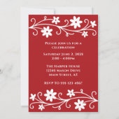 卒業年カスタム写真卒業パーティー 招待状 (裏面)