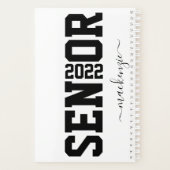 卒業年パーソナライズされたのブロック プランナー手帳 (裏面)