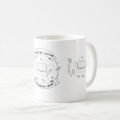 卒業年入り先生の名前入りマグカップ コーヒーマグカップ (正面右)