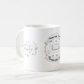 卒業年入り先生の名前入りマグカップ コーヒーマグカップ (正面左)