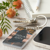 卒業年全出血の写真 キーホルダー (正面右)